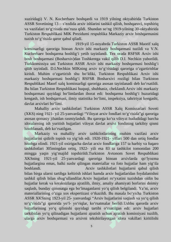 Turkistonda arxiv ishi tarixi (1917-1924 yillarda) 5