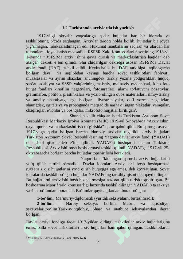 Turkistonda arxiv ishi tarixi (1917-1924 yillarda) 7