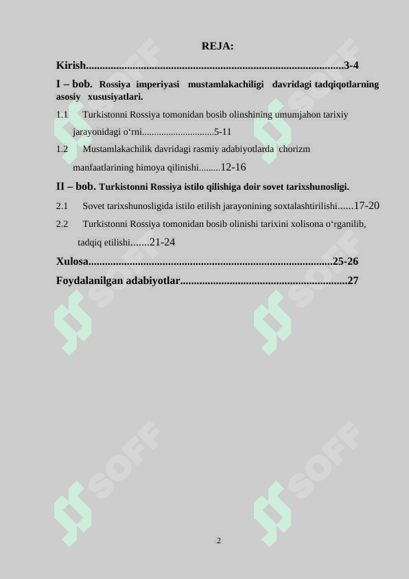 SHARQSHUNOSLAR TOMONIDAN O‘RTA OSIYO XONLIKLARINING ROSSIYA IMPERIYASI TOMONIDAN BOSIB OLINISHI MASALALARINING O‘RGANILISHI 2