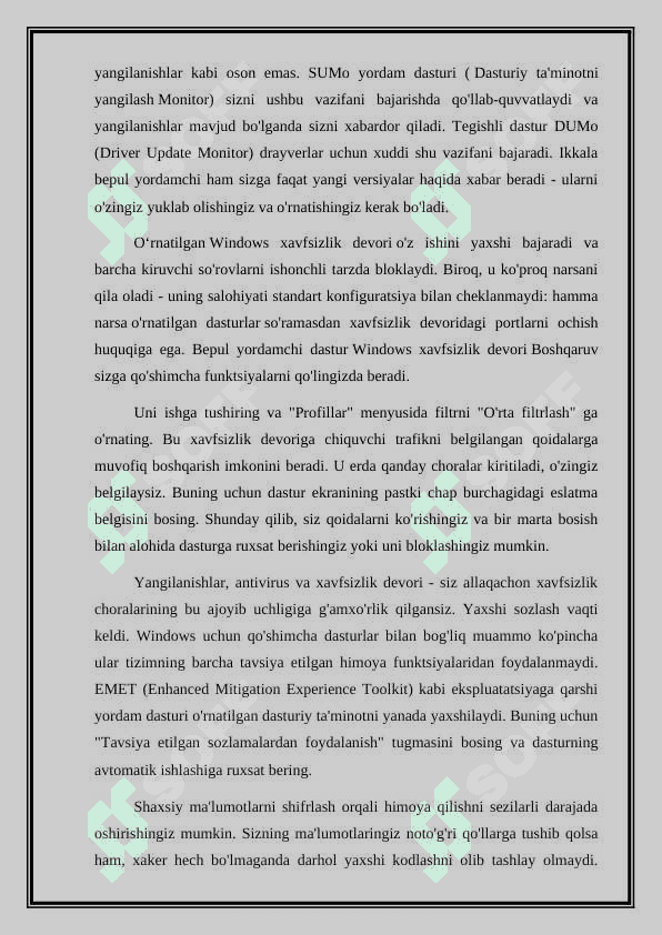 Viruslarga qarshi himoya tizimlarini qurish 3
