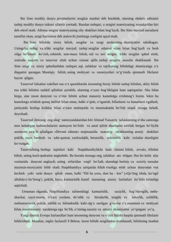 Bilish nazariyasi 6