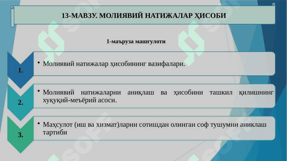 MOLIYAVIY NATIJALAR HISOBI 2
