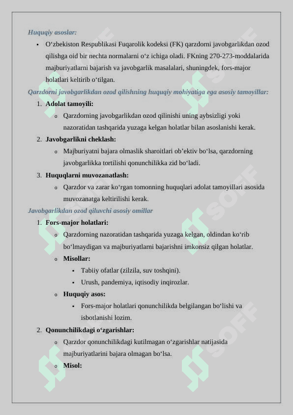 Qarzdorni javobgarlikdan ozod qilish asoslari 4