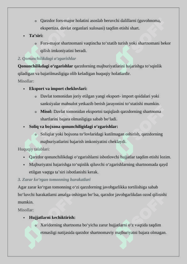 Qarzdorni javobgarlikdan ozod qilish asoslari 7