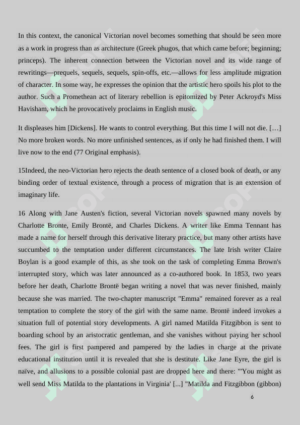 J Fowles’ contribution to the development of neo-Victorian novel 6