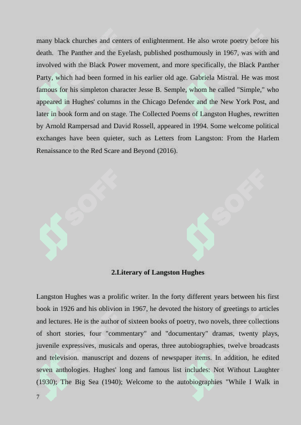 Langston Hughes and his best collection of Shakespeare in Harlem 7
