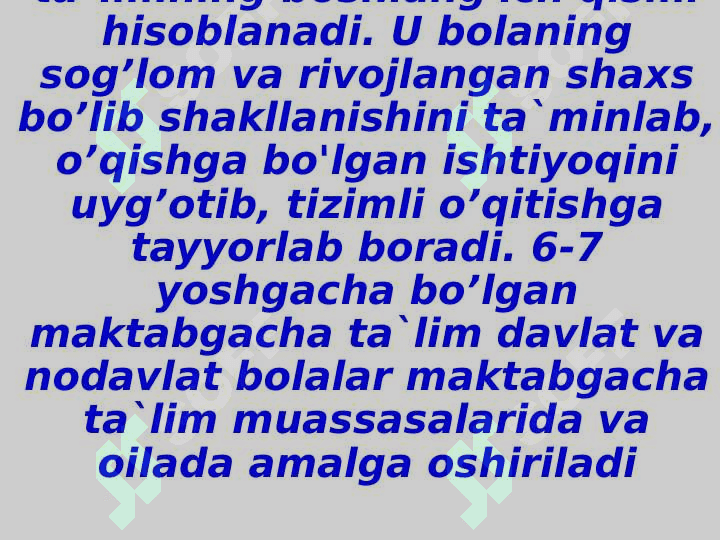 Ijtimoiy maktabgacha taʼlimni tashkil etish vazifalari 3