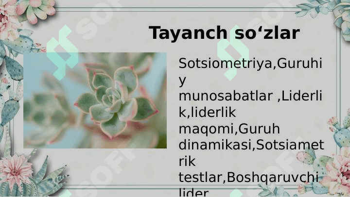 Sotsiametriya metodikasi asosida guruhiy munosabatlar 5