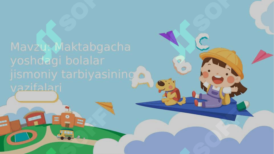 MAKTABGACHA YOSHDAGI BOLALARNI JISMONIY TARBIYA 2