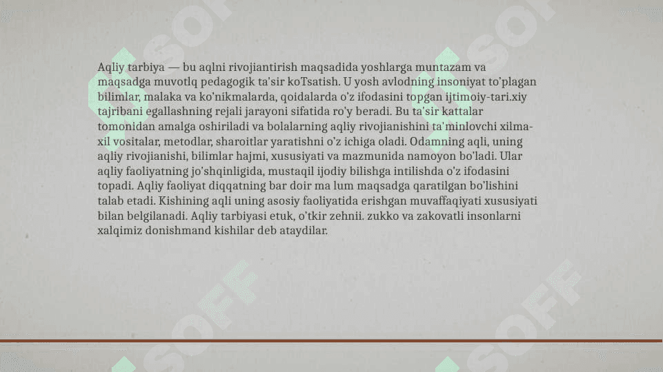Maktabgacha taʼlim tashkilotlarida aqliy tarbiyani tashkil etish 2