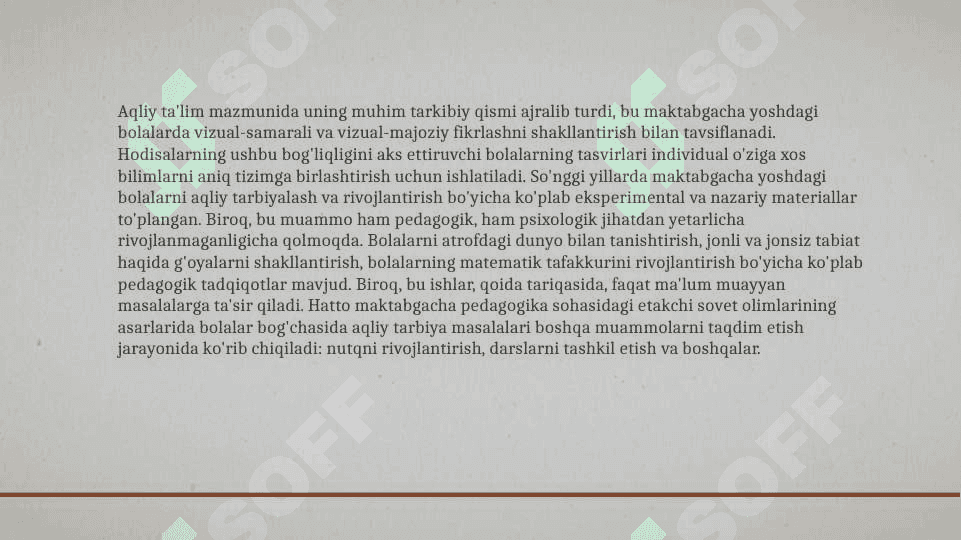 Maktabgacha taʼlim tashkilotlarida aqliy tarbiyani tashkil etish 4