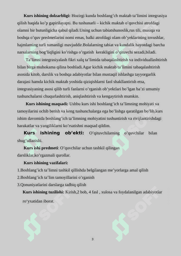 Boshlang’ich ta’lim mohiyati.Boshlang’ich ta’lim tamoyillari va qonuniyatlari 3