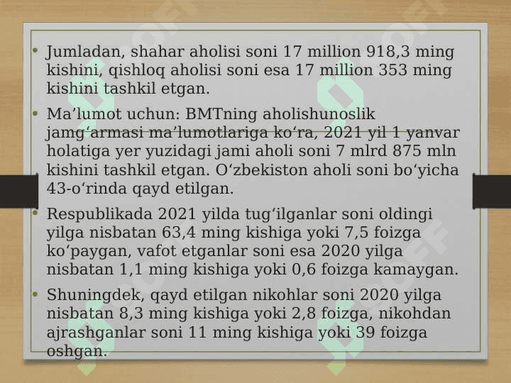 O’ZBEKISTON DEMOGRAFIYASI 3