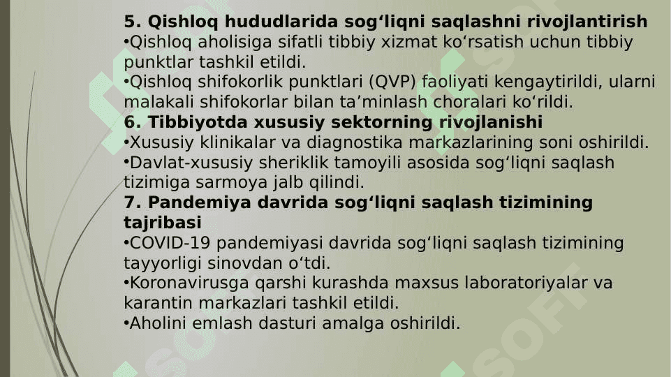 Mustaqillik yillarida o’zbekistonda sog’liqni  saqlash sohasining rivojlanishi 4