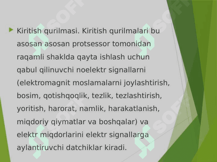 Kiritish-chiqarish qurilmalari 3