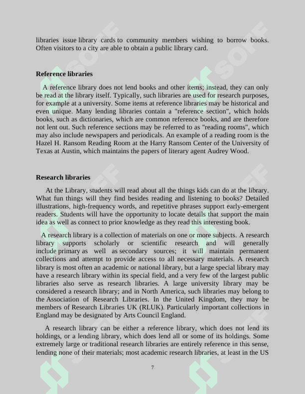 ‘‘ Аt the librаry ‘‘ methodological recommandation 7
