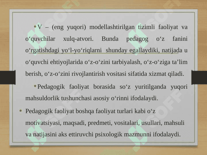 PEDAGOGIK FAOLIYATNING PSIXOLOGIK ASOSLARI 6