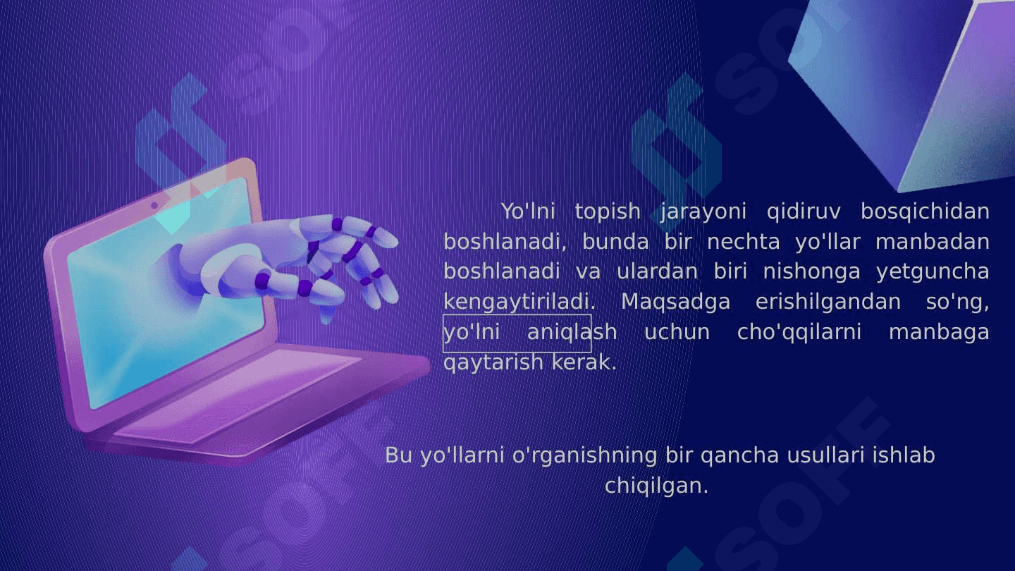 LABIRINTDAGI ENG QISQA YO‘LNI TOPISH ALGORITMI. LI ALGORITMI 7