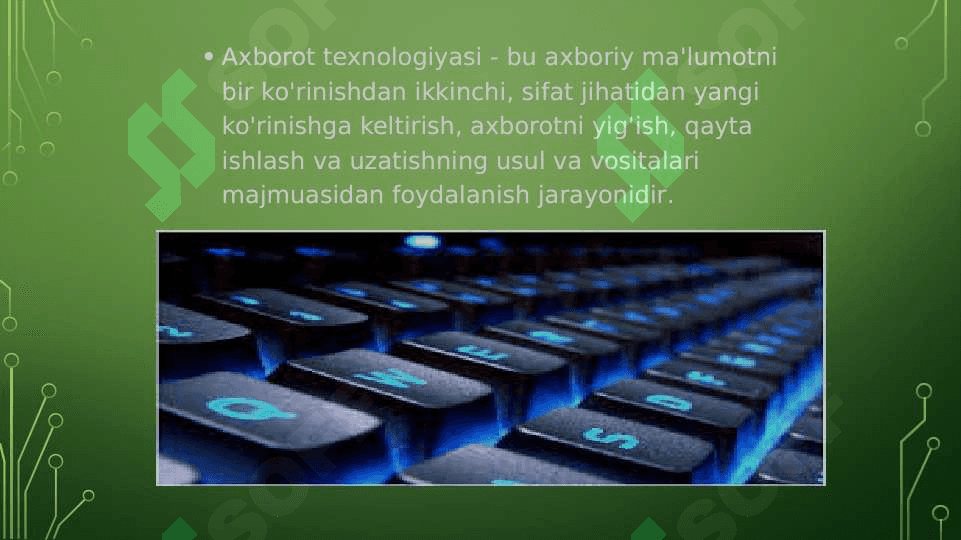 Axborot tizimlari va tasnifi 6