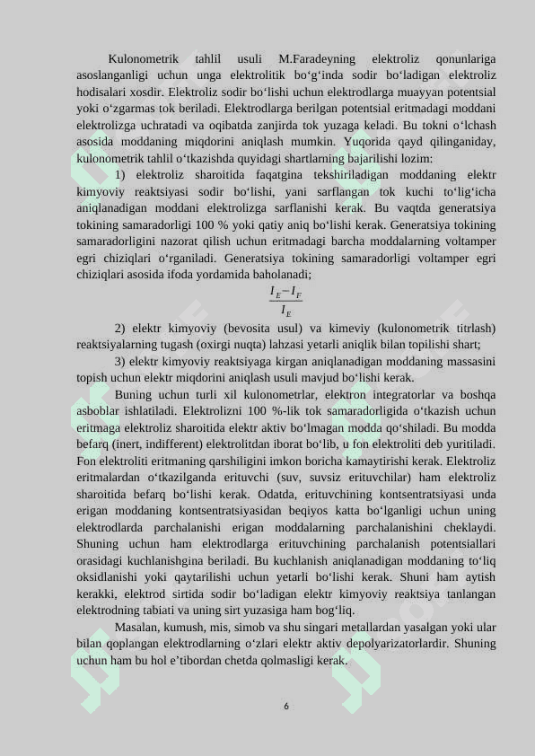 Kulonometrik titrlashning amaliyotda qoʻllanilishi 6