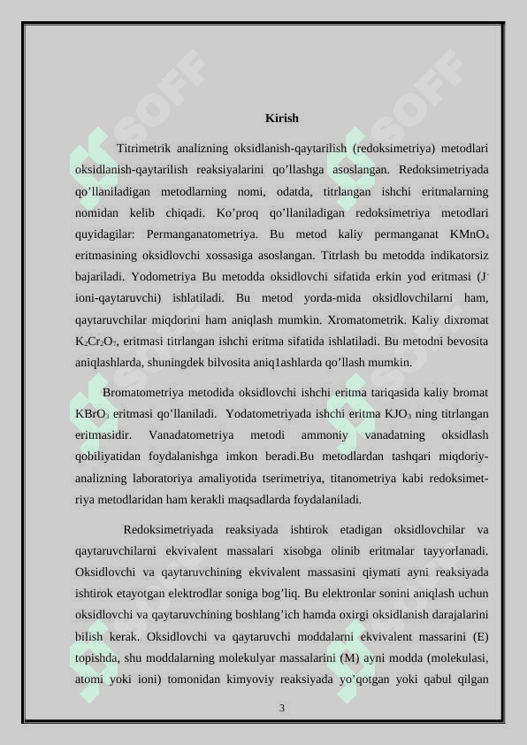 Oksidlanish-qaytarilish metodi yordamida titrlash 3