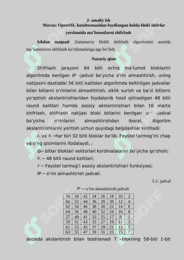 OpenSSL kutubxonasidan foydlangan holda blokli shifrlar yordamida ma’lumotlarni shifrlash 2