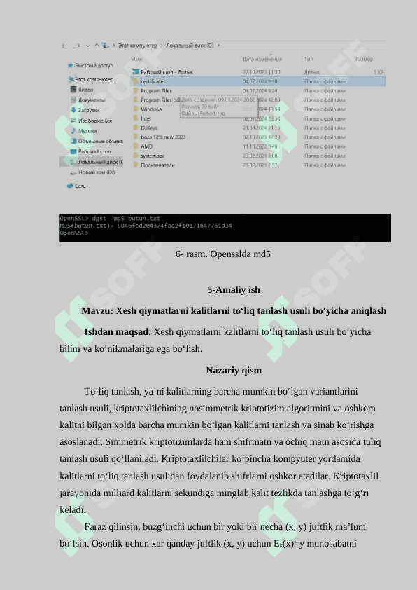Openssl kutubxonasidan foydalangan holda ma’lumotlarni xesh qiymatini hisoblash 4