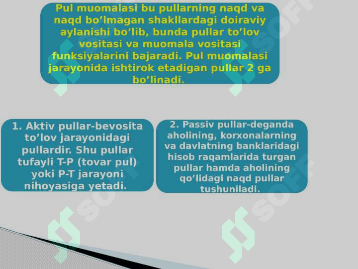 Pul massasi va pul agregatlari 4
