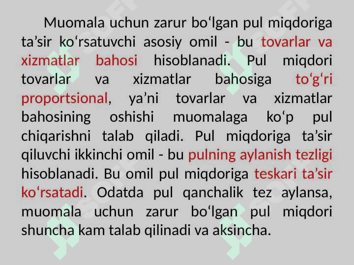 Pul massasi va pul agregatlari 7