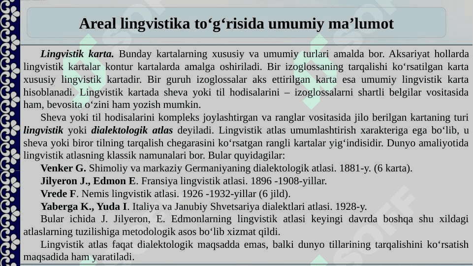 AREAL LINGVISTIKA 7