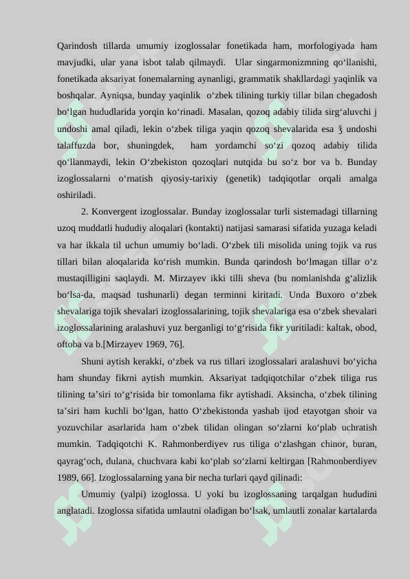 Genetik va konvergent izoglossalar 2