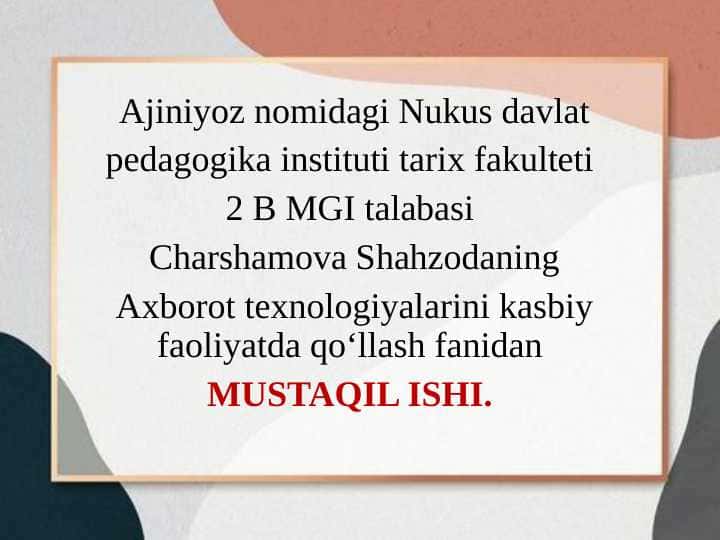 Masofaviy talim