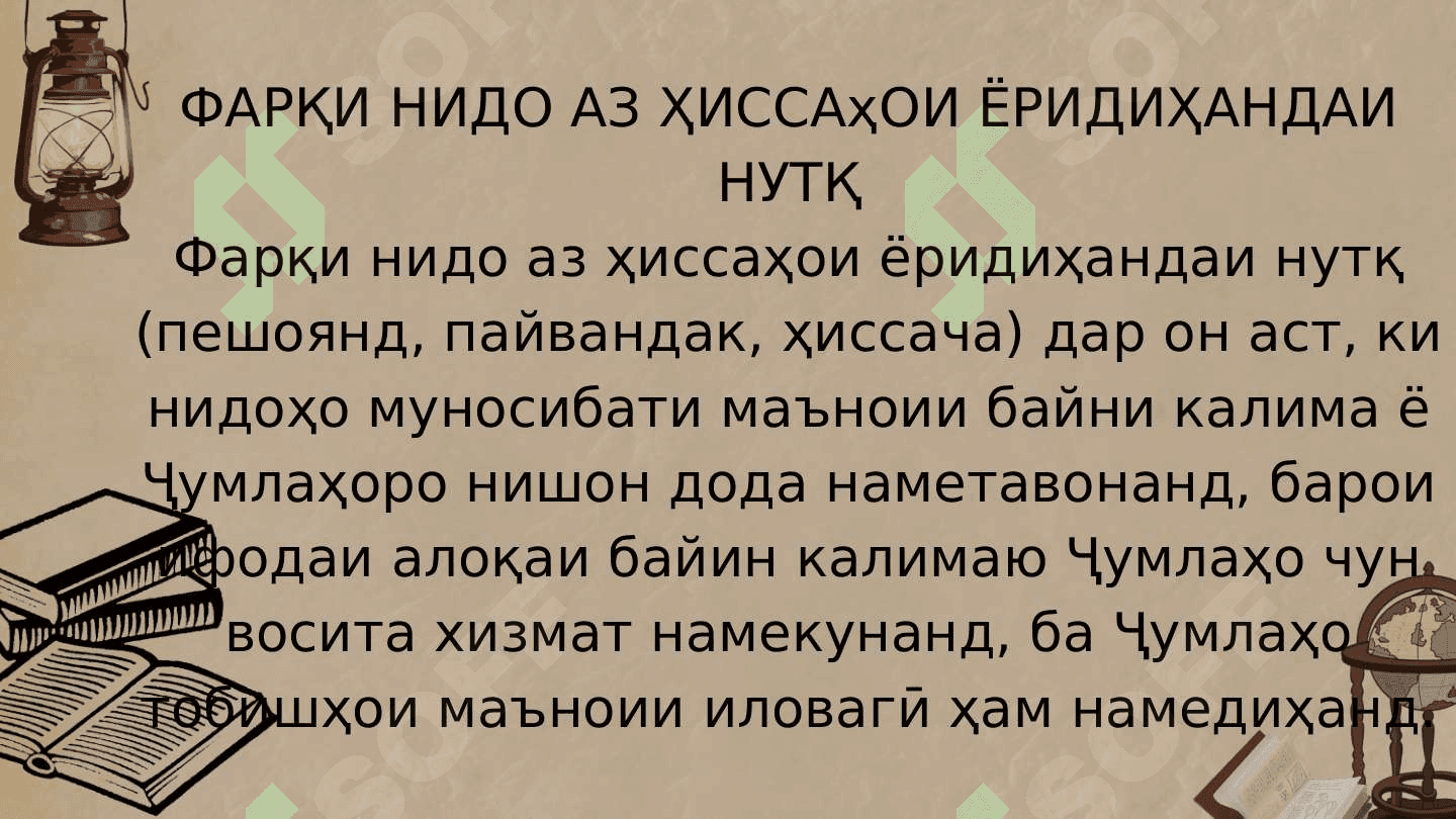 Нидо ва алоқаи сарфии он 6