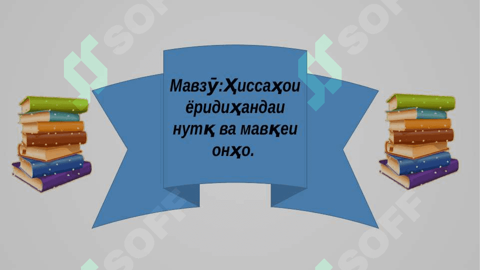 Ҳиссаҳои ёридиҳандаи нутқ ва мавқеи онҳо 2