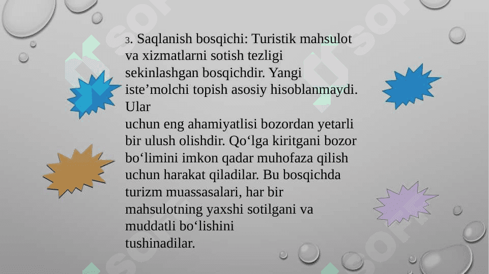 Turistik mahsulot tan narxini pasaytirishning zamonaviy talablar 7