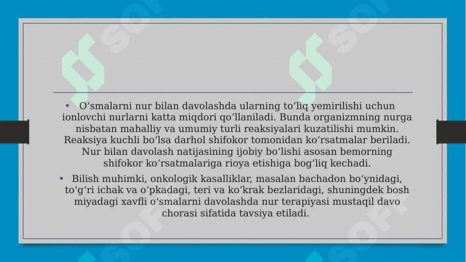 NUR TERAPIYASI USULLARI 6