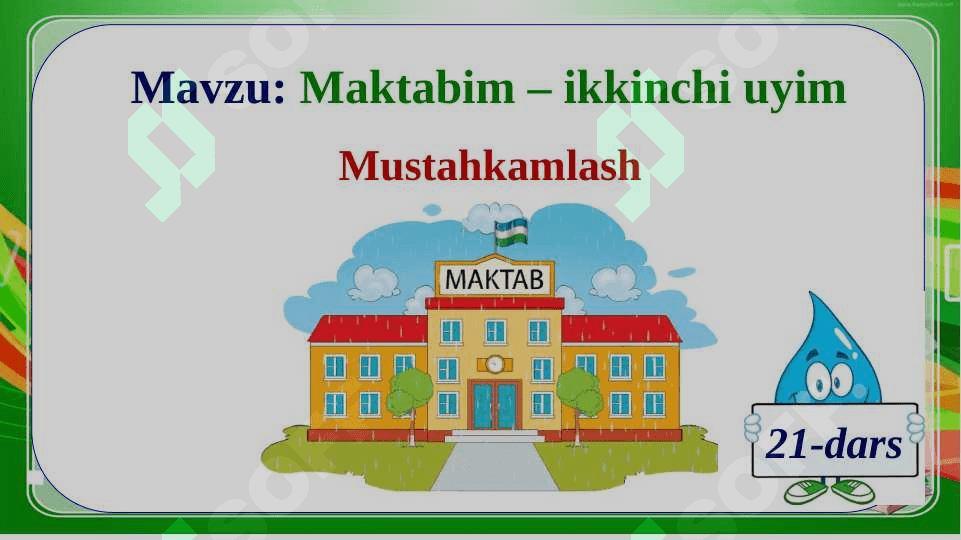2-sinf.Ona tili va o'qish savodhonligi Maktabim-ikkinchi uyum 2