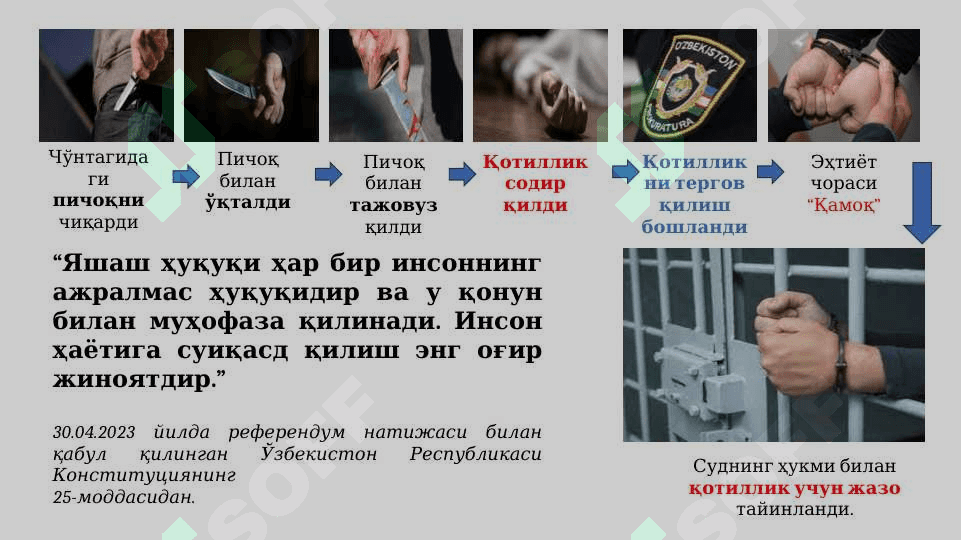 Қотиллик жиноятларини тергов қилиш методикаси. 2