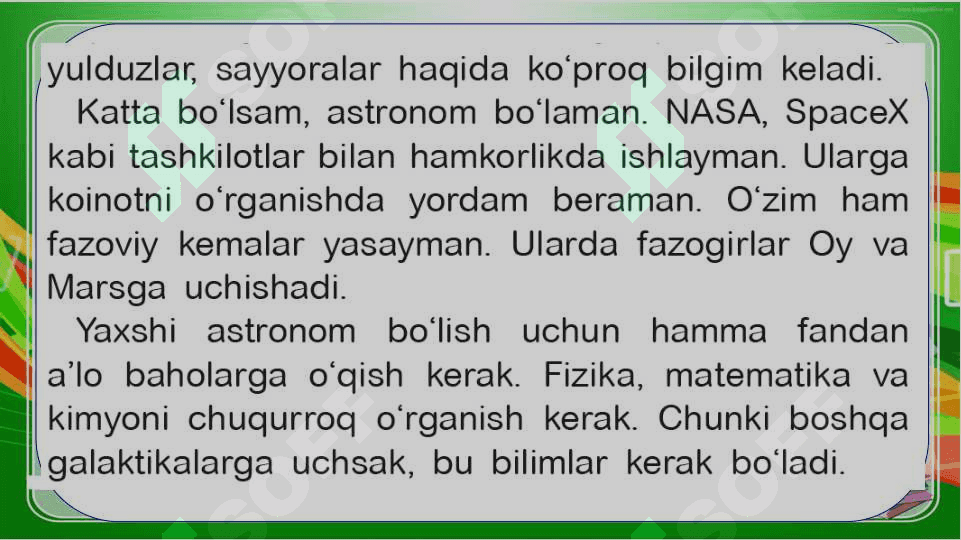 2-sinf .Ona tili va o'qish savodhonligi 4