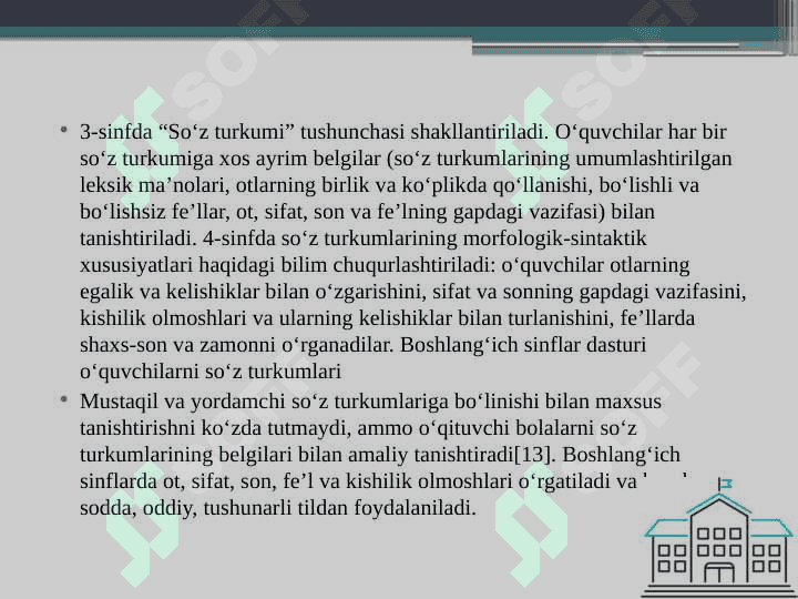 1-2-sinflarda fe'l so'z turkumini o'rganish 5