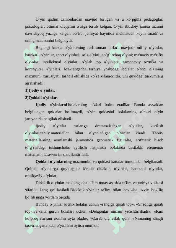 MTT katta  guruhlarida matematika  mashg'ulotlarini o'tkazish texnologiyasi va tashkil etish 8