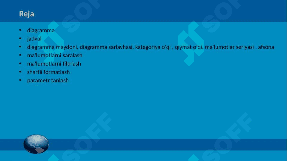 Ma`lumotlarni sifatli va miqdoriy tahlil qilish usullari. 2