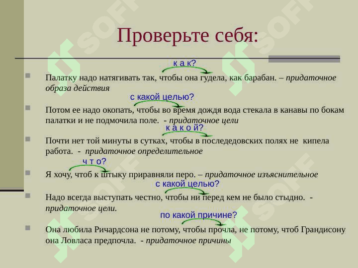 Проверьте себя СПП с придаточные уступки и следствия..ppt 3