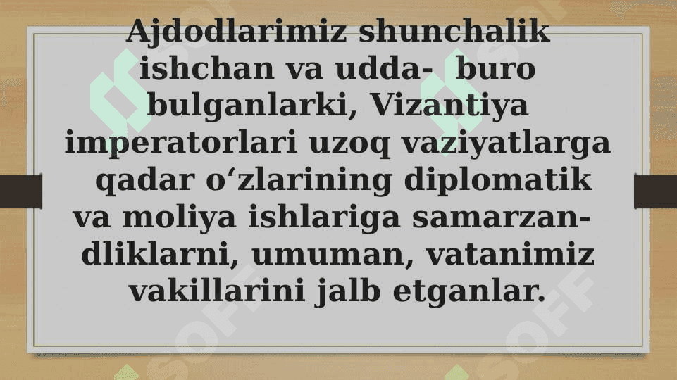 Mavzu: Gʻarb va Sharq 6
