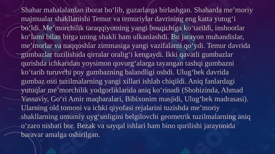 Temuriylar davrida tasviriy, amaliy va musiqa sa’nati 6