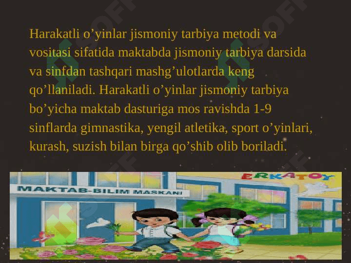 Harakatli o'yinlarni darsda qo'llash 4