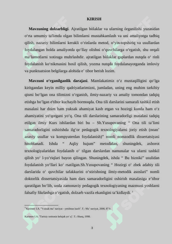 Gapning ajratilgan bo‘laklari,ularning ajratilish sabablari.Ajratilgan bo‘laklarning turlari 3