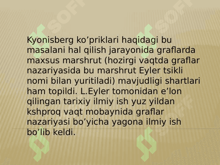 Graflar nazariyasi asoslari: graflar turlari,         uchlar, qirralar, yoylar, daraxtlar. 3