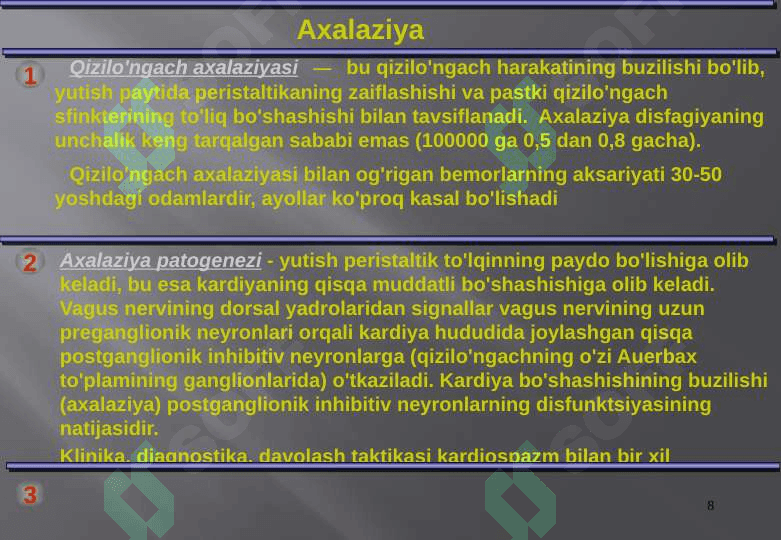 Qizilo`ngachning tug`ma va orttirilgan nuqsonlari xirurgiyasi 8