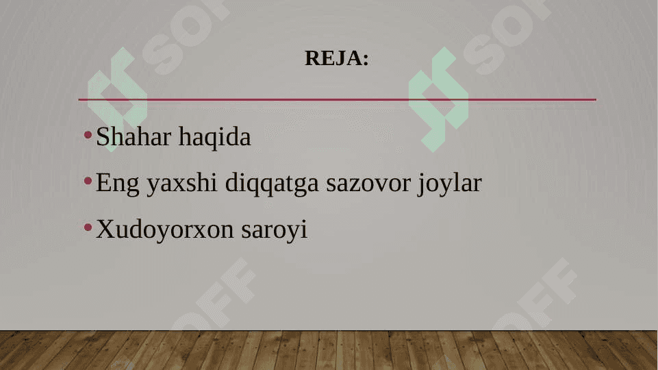 Qo’qon shaxrining turstik imkoniyatlari 2